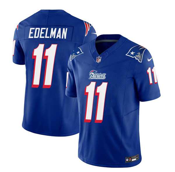Men & Women & Youth New England Patriots #11 Julian Edelman Blue 2023 F.U.S.E. Vapor Limited Jersey